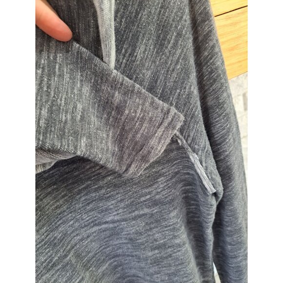 Free People Beach Cocoon Funnel Neck Pullover Gray Long Sleeve Top Women's S - Picture 5 of 9